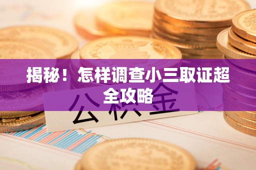 洛江揭秘！怎样调查小三取证超全攻略