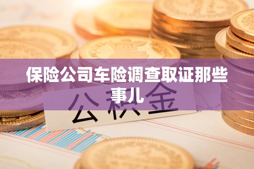 洛江保险公司车险调查取证那些事儿