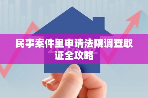 洛江民事案件里申请法院调查取证全攻略