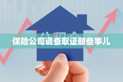 洛江保险公司调查取证那些事儿