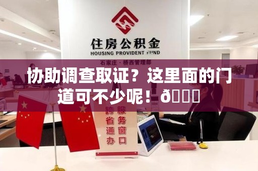 洛江协助调查取证？这里面的门道可不少呢！😎