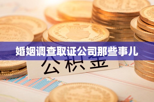 洛江婚姻调查取证公司那些事儿