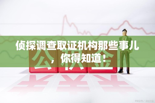 洛江侦探调查取证机构那些事儿，你得知道！